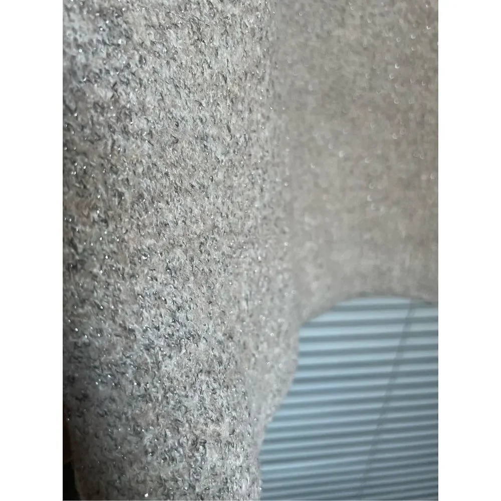 NWT Ann Taylor Silver Gray Shimmery Straight Pencil Skirt Size 14 Wool Blend